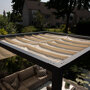 Pergola aluminium antraciet 'Stand Alone' 3,19 x 4,19 meter